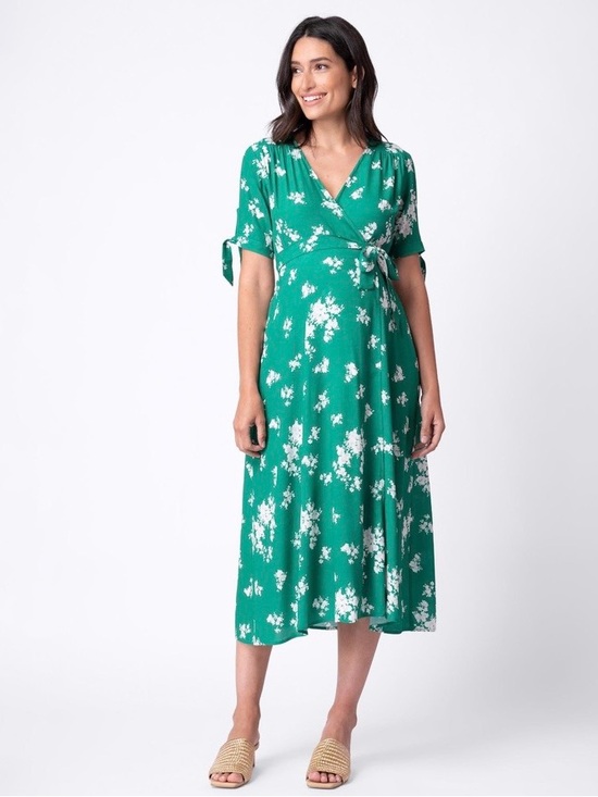 Seraphine Dresses & Skirts - Seraphine Bessie Maternity Floral Wrap-Style Midi Dress